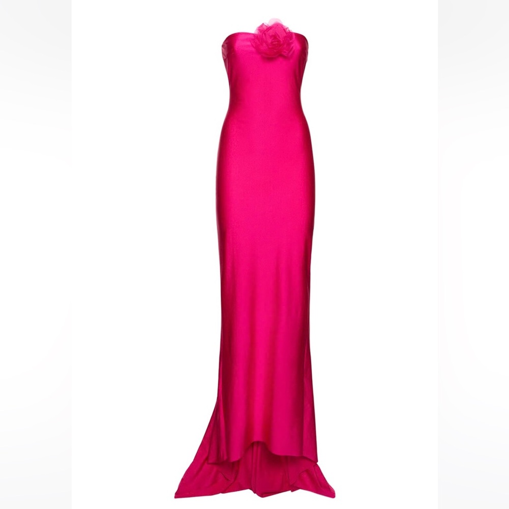 LUISAVIAROMA Giuseppe Di Morabito Pink Strapless Maxi Dress
